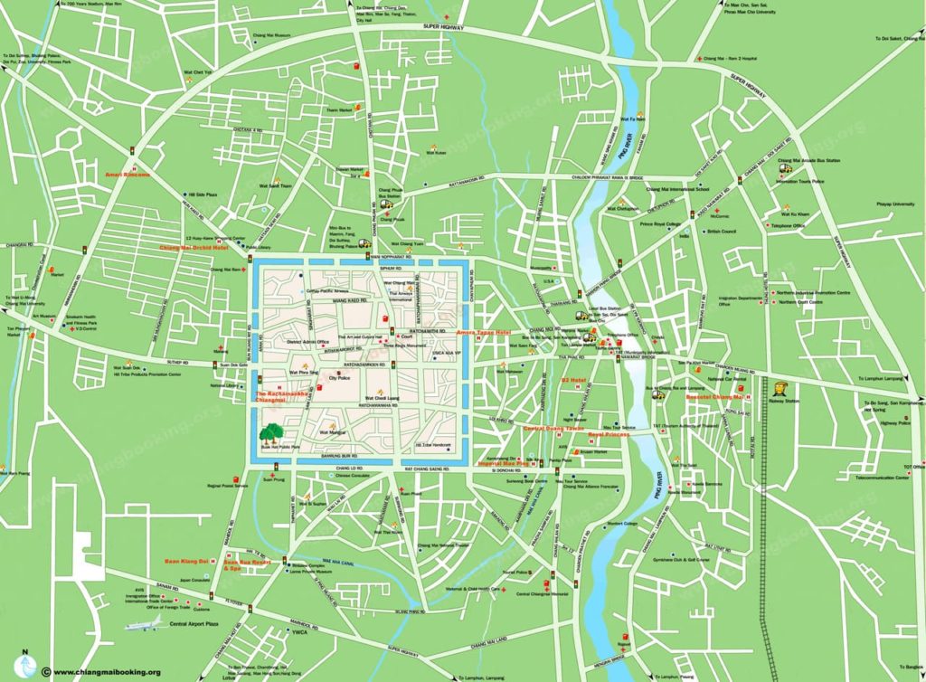 Чиангмай карта города